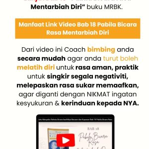 Link Video Kupasan lanjut dan Praktikal BaB 18 MRBK