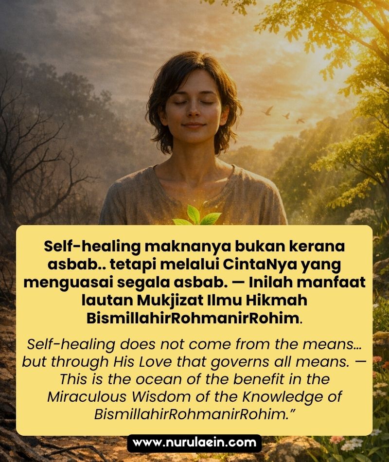 self healing CintaNYA yang menguasai asbab